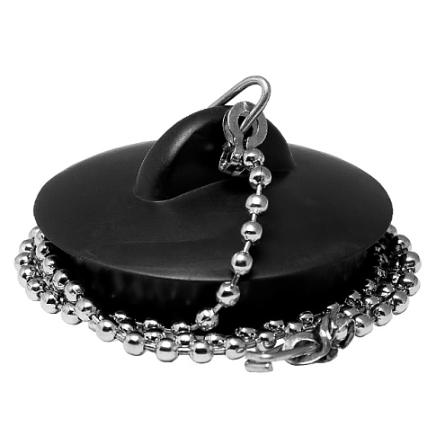 Пробка для ванны резиновая с цепочкой: фотография 1