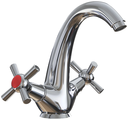 Смеситель для умывальника 1/2 кер. MIXLINE ML09-04 (без подводки): фотография 1