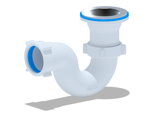 Сифон для душевого поддона 1 1/2"х40 АНИ Пласт Е110: фотография 1