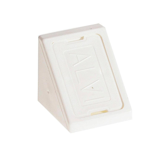 Уголки мебельные пластиковые белые с шурупом  6шт "Element" : фотография 1