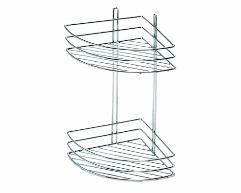 Угловая полка СТК 2х ярусная овал высокая  4894-2: фотография 1