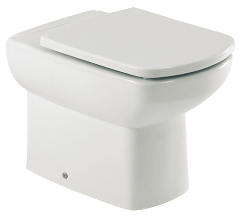 Унитаз приставной Roca Dama Senso Compacto 347517000 под скрытый бачок, без сиденья: фотография 1