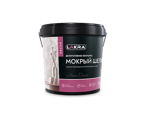 Декоративное покрытие эффектом перламутрового шелка LACRA DECOR Мокрый шелк 3кг: фотография 1