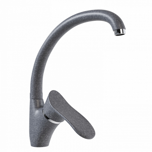 Смеситель для кухни 40к MIXLINE ML-GS01 (309) темно-серый высок. излив: фотография 1