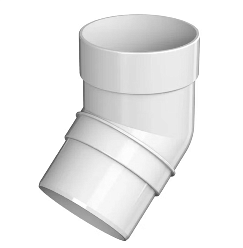 Колено трубы Технониколь Оптима 120/80, 135°, белый: фотография 1