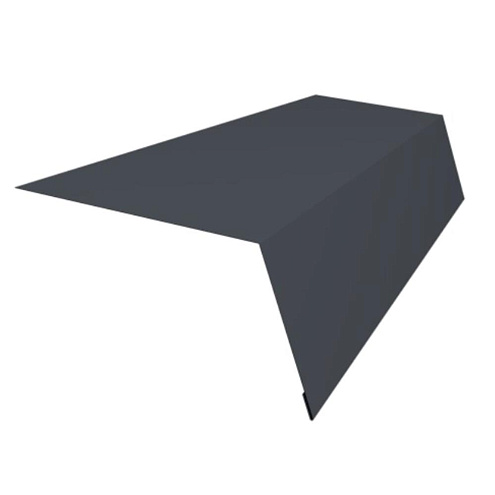 Планка карнизная 60х100мм графитовый серый (7024) L=2,0м: фотография 1