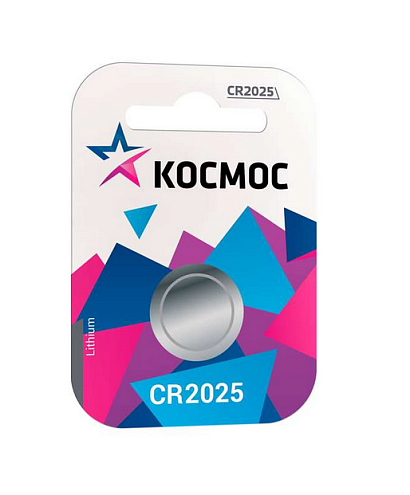 Элемент питания литиевый CR2025 1хBL уп.1шт КОСМОС KOC20251BL: фотография 1