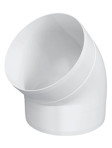 Колено круглое 12,5ККП 45° D125 ERA: фотография 1