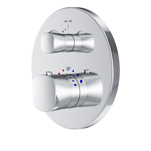 F71A85500 Spirit V2.1, cмеситель д/ванны/душа монтируемый в стену с термостатом, хром, шт.: фотография 1