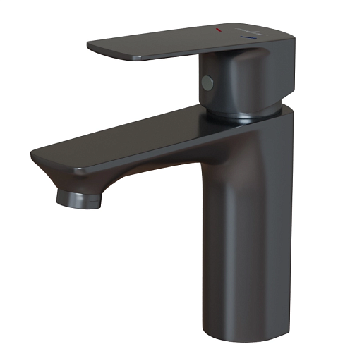 Смеситель для раковины 40K Mixline ML15-04GR без подводки графит: фотография 1