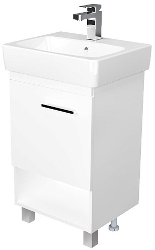 Тумба Tera 55Н 1 дверь Белый глянец: фотография 1