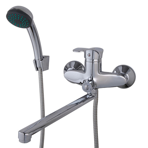 Смеситель для ванны и умывальника 40к F22001 L-нос 30 см FRAP: фотография 1