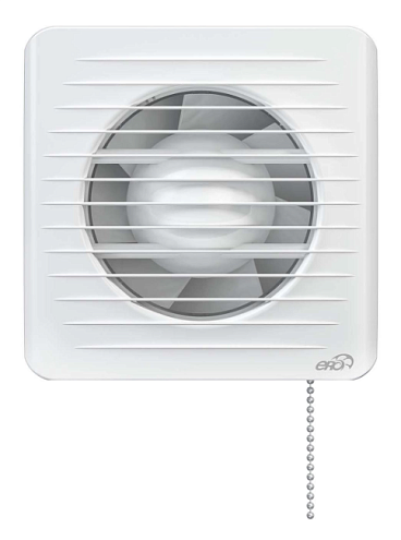 Вентилятор D100 ERA 4S-02 сетка, тяговый выключатель ERA: фотография 1