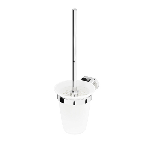 Ершик для унитаза AM.PM Sense L A7433300 со стеклянной настенной подставкой, хром: фотография 1
