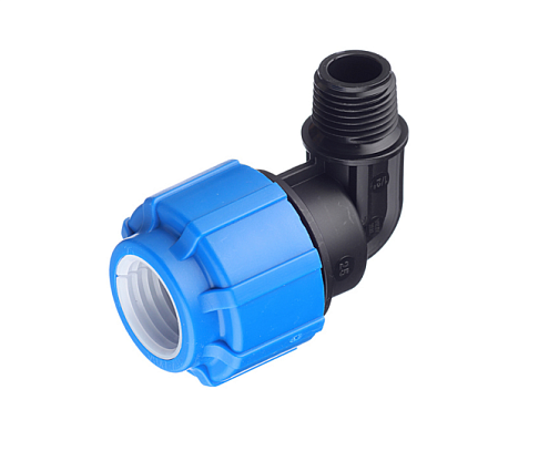 Отвод ПЭ 25х1/2" наружная резьба  обжимной ТПК-Аква: фотография 1