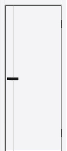 Дверь ПЭТ Браво-0.10.П White Silk 2000х600: фотография 1