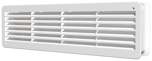 Решетка дверная вентиляционная 4513ДП фланец 432х117 переточная 450х131 ERA уп.2шт: фотография 1