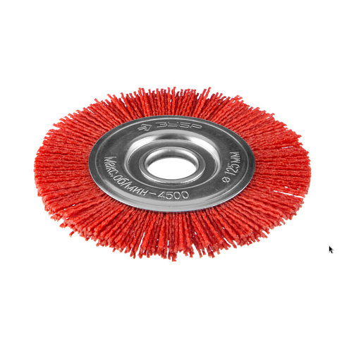 Дисковая щетка, 125мм, посадочный 22мм, полимерно-абразивное покрытие, ЗУБР: фотография 1