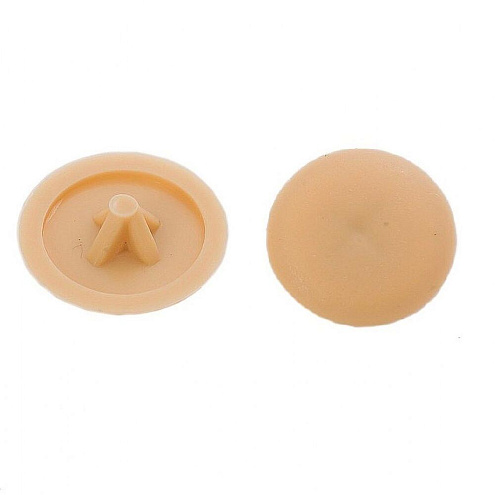 Заглушки на шуруп №2 бежевые, 40шт: фотография 1