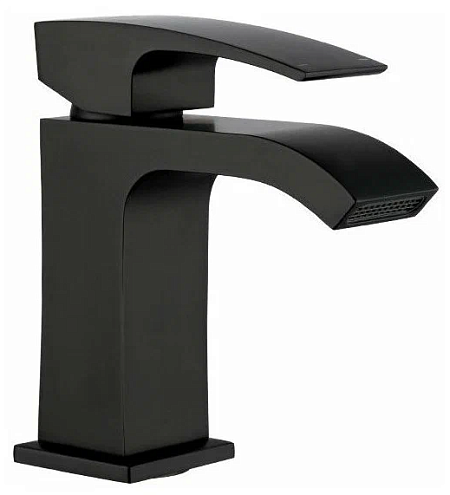 Смеситель для умывальника 35к G1007-6 GAPPO литой, ЧЕРНЫЙ: фотография 1