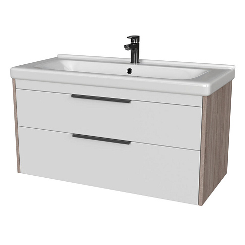 Тумба Домани 100 арт.115 Дуб/Белый: фотография 1