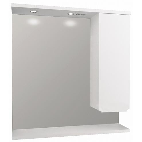 Зеркало Кода 80 Лайт Белый глянец МДФ: фотография 1