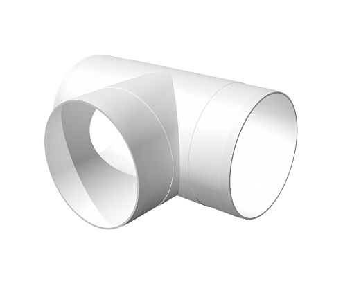 Тройник круглый ЭВЕНТ 125 ТП: фотография 1