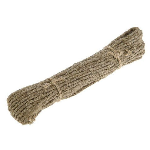 Канат пеньковый крученый  6мм, 15м: фотография 1
