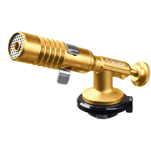 Газовая горелка Зубр "ГРМ-200" цельнометаллическая, регулировка пламени, 1300°C: фотография 1