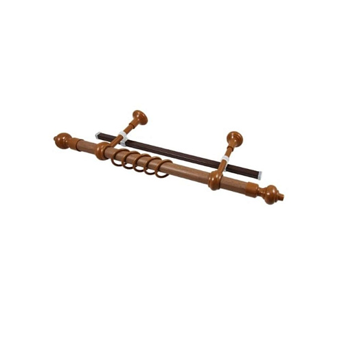 Карниз Кантри с U шиной золотой орех 240: фотография 1