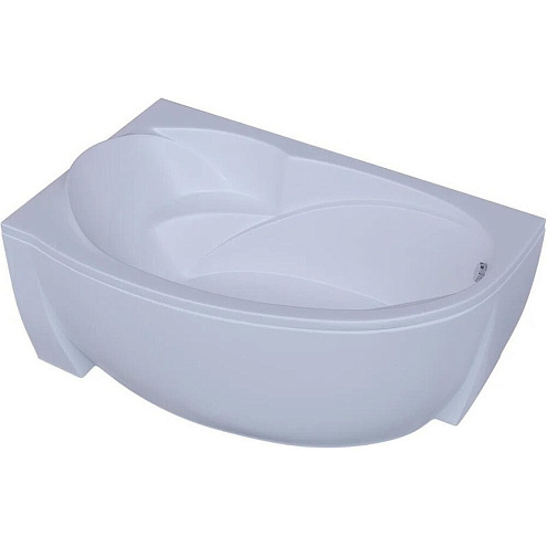 Акриловая асимметричная ванна Aquatek Бетта 150х95 без фронтального экрана, без гидромассажа, сборно-разборный сварной каркас, левая: фотография 1