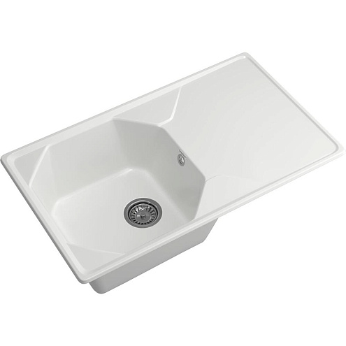 Мойка GRANFEST GF-U--840L чаша+крыло 840х500 мм иней: фотография 1