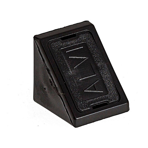 Уголки мебельные пластиковые черные с шурупом 6шт "Element" : фотография 1