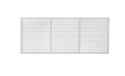 Решетка радиаторная ПВХ белая 600х1500: фотография 1