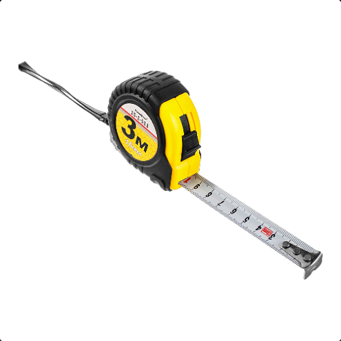 Рулетка T2,  3м х 16мм, ABS-пластик, обрезиненный корпус, РемоКолор: фотография 1