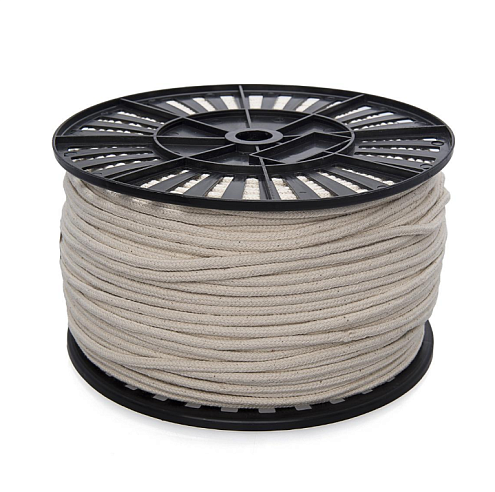 Веревка хлопковая плетеная 3,0мм 500м: фотография 1