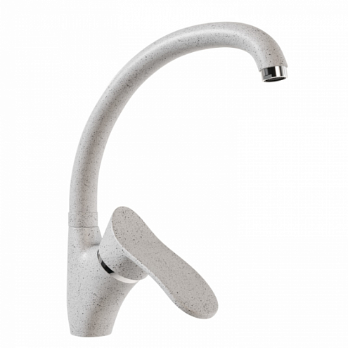 Смеситель для кухни 40к MIXLINE ML-GS01 (310) серый высок. излив: фотография 1