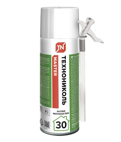 Пена монтажная Технониколь MASTER 30 Бытовая, 520 мл: фотография 1