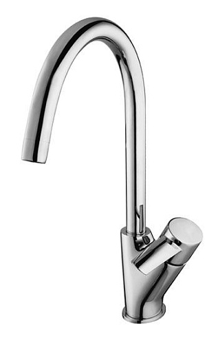 LM3205C "Атлантисс" Смеситель для кухни с высоким поворотным изливом, хром: фотография 1