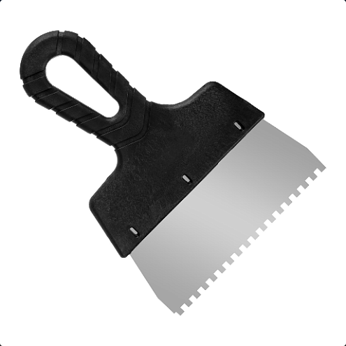 Шпатель зубчатый "Мастер", 150мм, зуб 4х4мм, РемоКолор: фотография 1