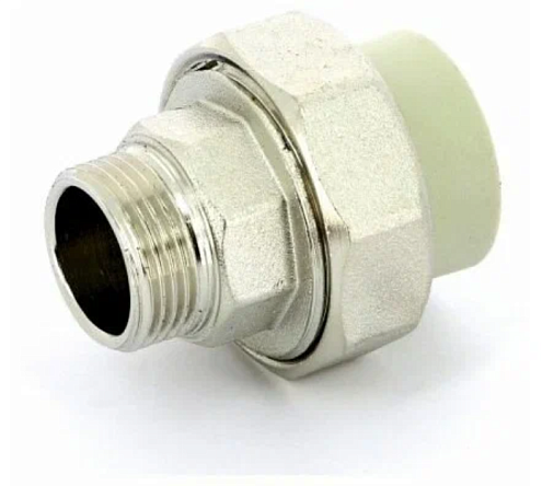 Муфта с переходом на металл разъемная наружная резьба 40х1 1/4" FV-plast: фотография 1