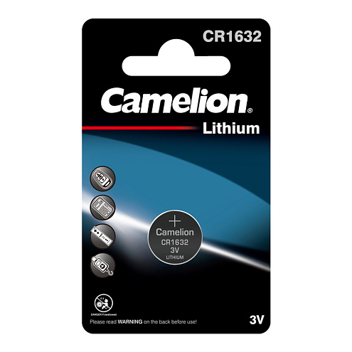 Элемент питания литиевый CR1632 BL-1 уп.1шт Camelion 5227: фотография 1