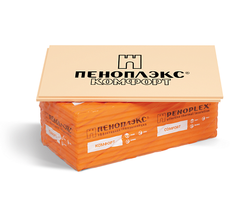 Пеноплэкс Комфорт Г4,  50мм, 7-1185х585, 0,0347м³/л., 0,2429м³/уп., 4,8526м²/уп: фотография 1