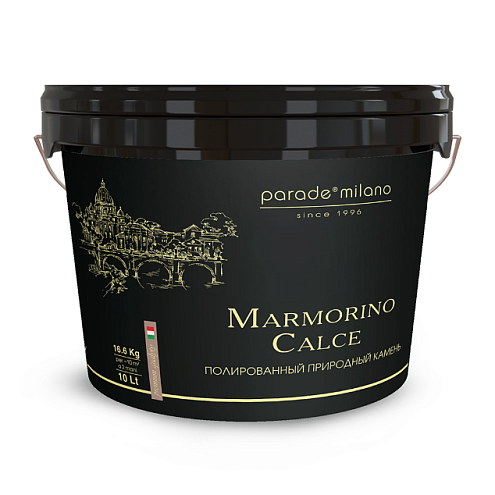 Декоративная штукатурка с эффектом полированного камня PARADE Marmorino Calce 10л: фотография 1