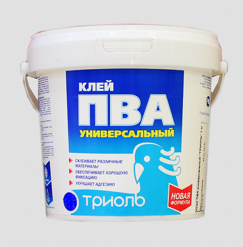Клей ПВА ТРИОЛЬ, универсальный  3кг: фотография 1