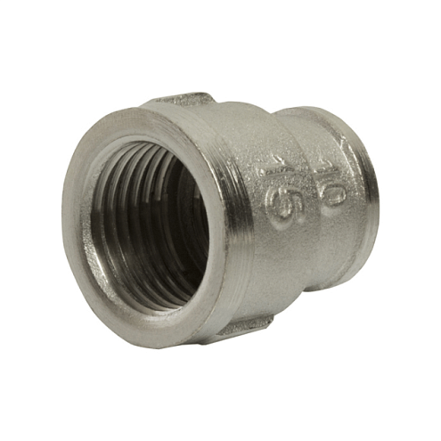 Муфта переходная 1/2"х3/8" никель VRT: фотография 1