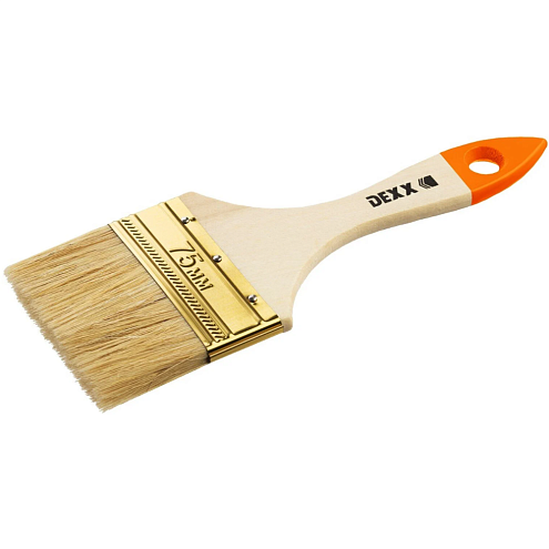 Кисть плоская "ПРАКТИК" 75мм, DEXX: фотография 1