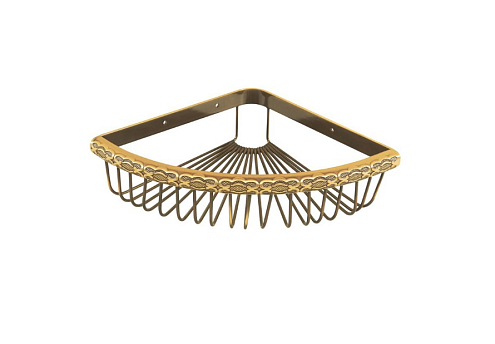 Полка Lemark "Жасмин" LM6681B угловая 240х240х90мм бронза: фотография 1