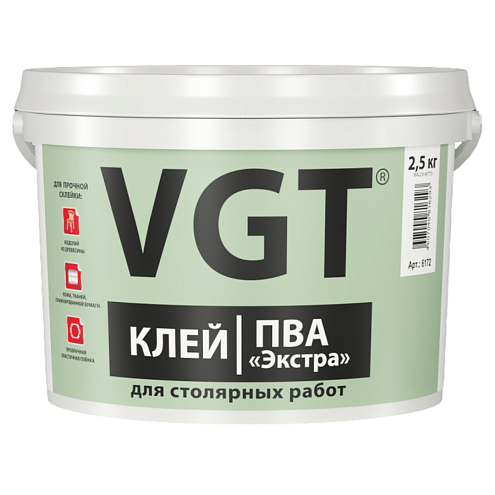 Клей ПВА Экстра, для столярных работ ВГТ 2,5кг: фотография 1