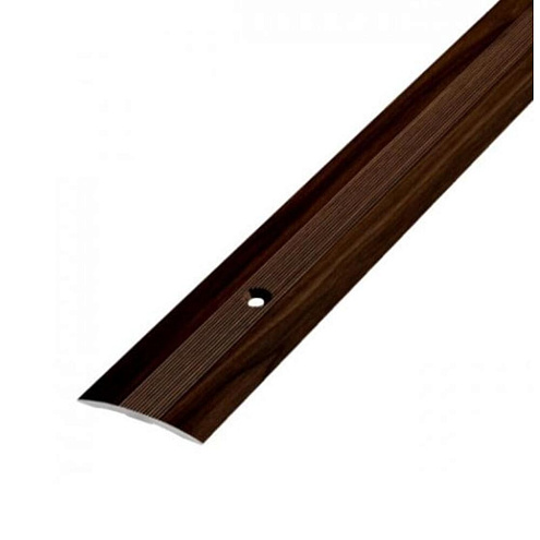 Порог стык  универсальный 28мм 0,9м орех темный: фотография 1